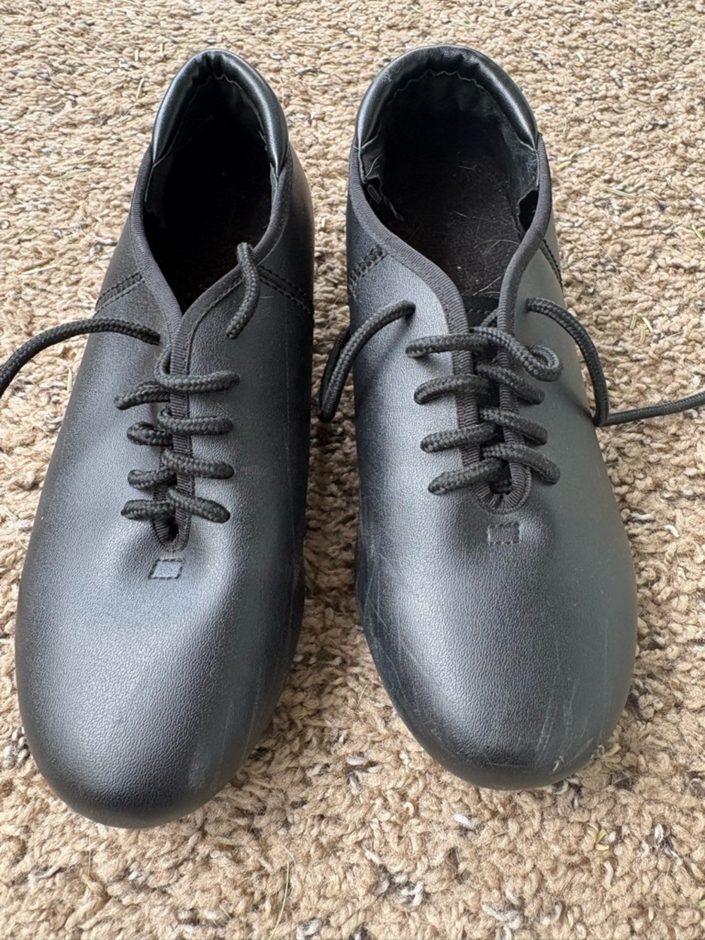 Men's Black Lace-Up Dance/Practice Shoes